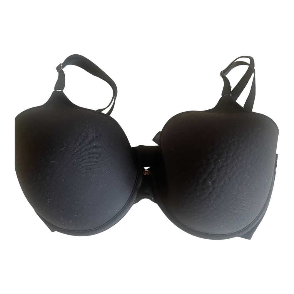 NATORI Women’s T-Shirt Bra Lined/Molded Cup. Black. 34DD.